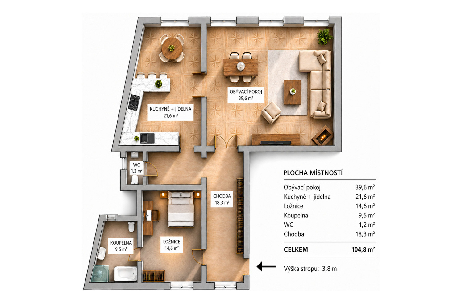 Prodej bytu 3+kk 105 m² – fotografie 5