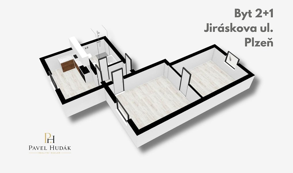 Pronájem bytu 2+1 44 m², Plzeň – náhled fotky 9