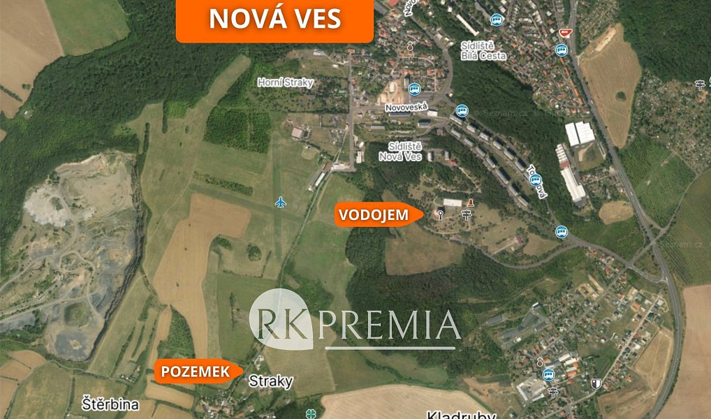 Prodej stavebního pozemku 1 535 m², Zabrušany – náhled fotky 12