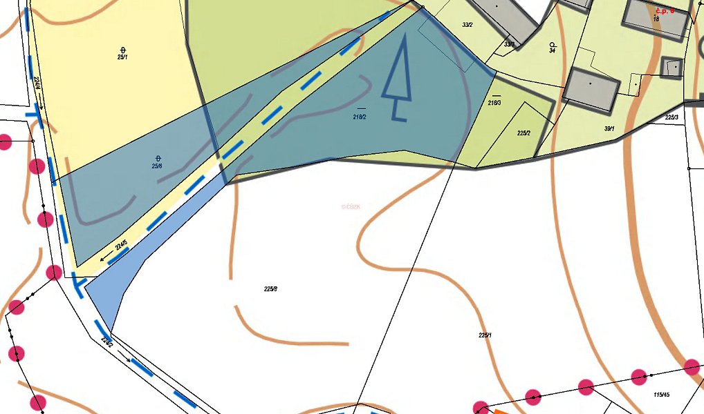 Prodej pozemku 563 m², Modlany – náhled fotky 3
