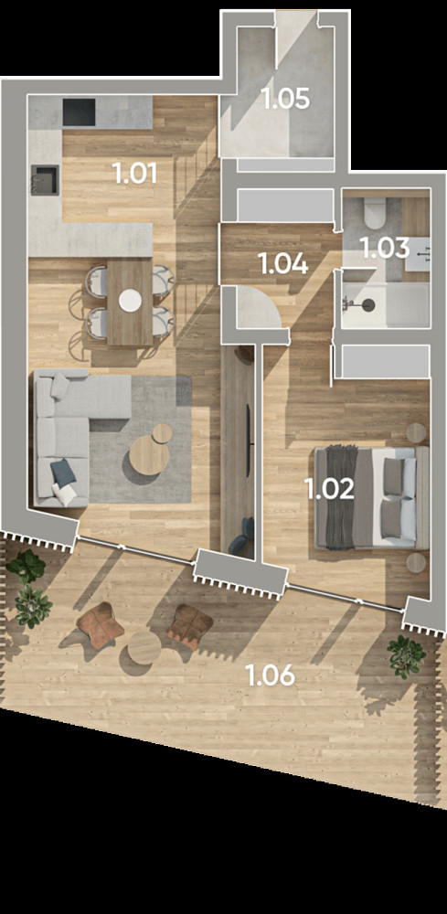 Prodej bytu 2+kk 59 m² – fotografie 5