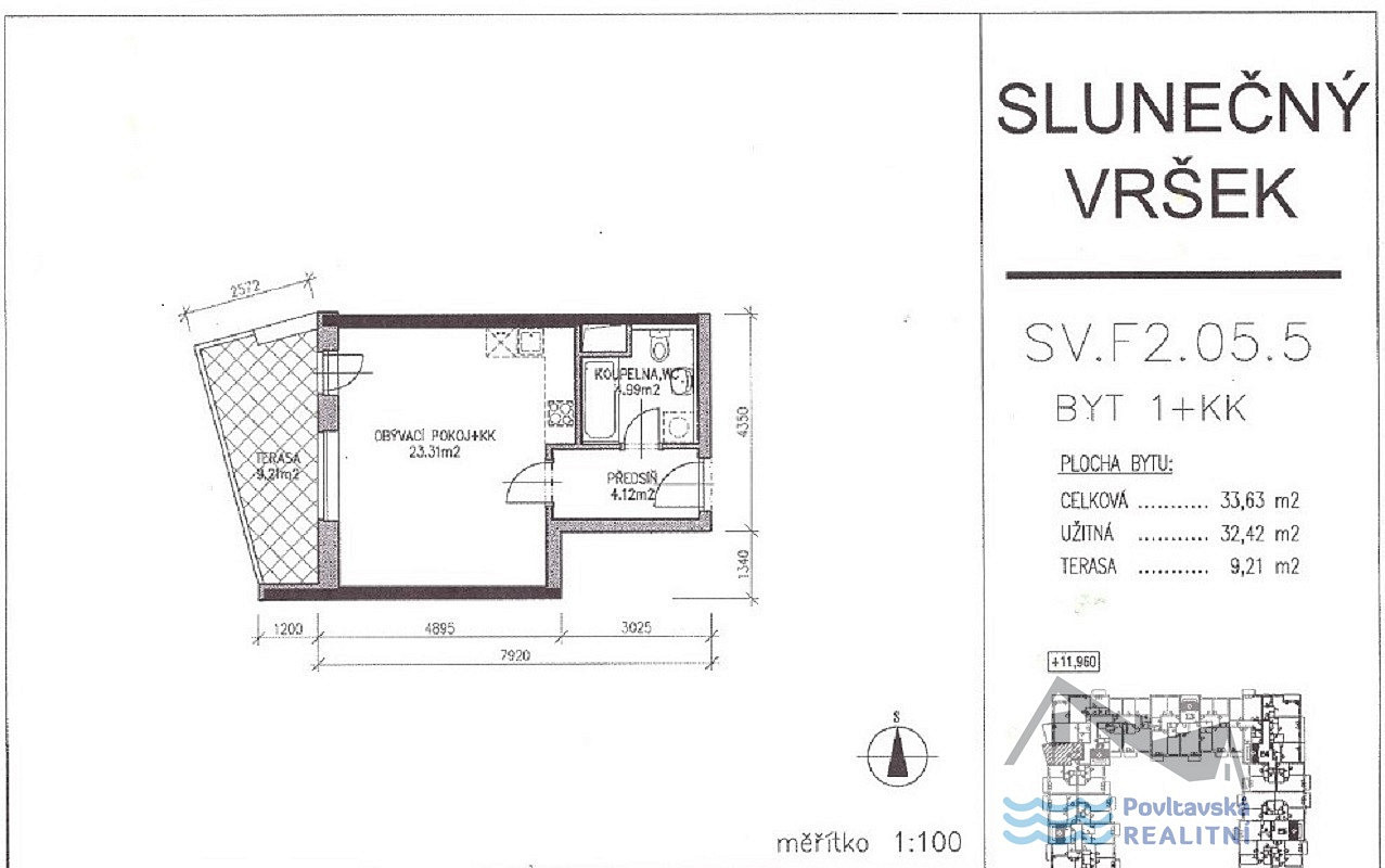 Prodej bytu 1+kk 33 m² – fotografie 3