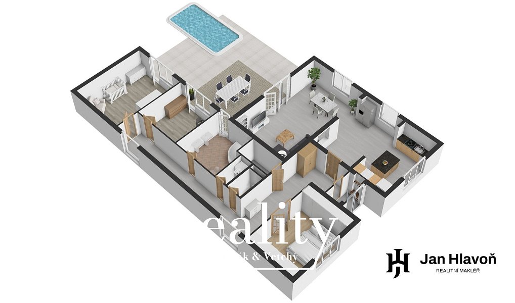 Prodej domu 292 m² s pozemkem 744 m², Práče – náhled fotky 38