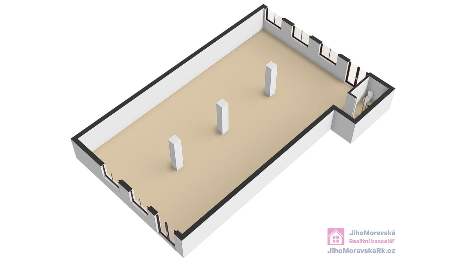 Pronájem obchodních prostor 144 m² – fotografie 2