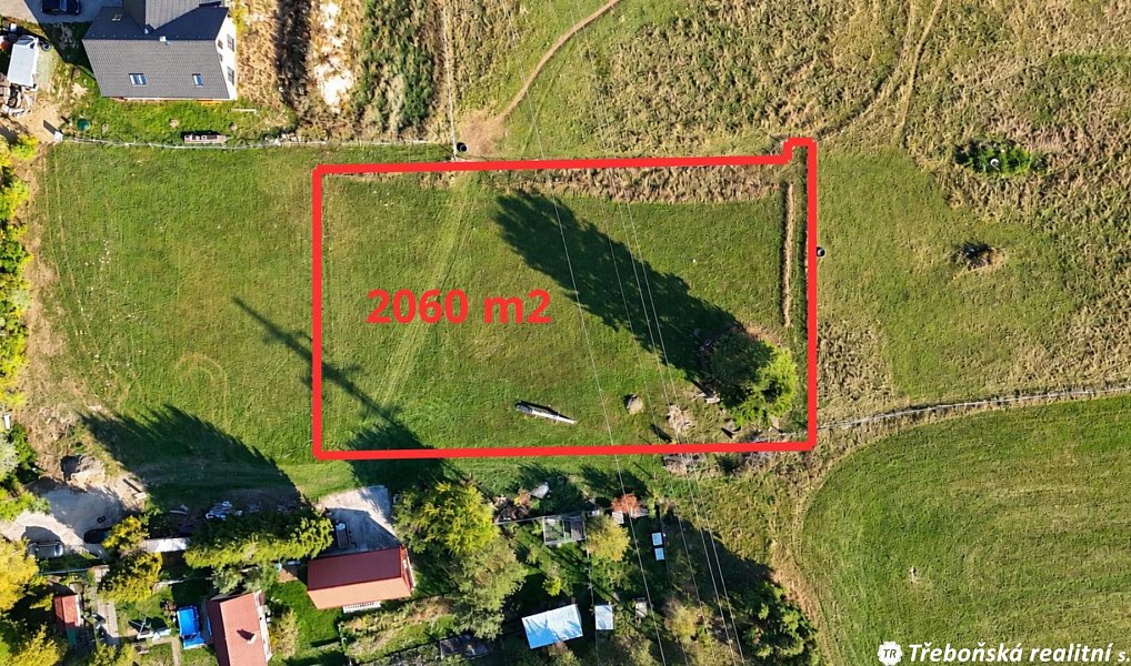Prodej pozemku, 2060 m², Jindřichův Hradec, Suchdol nad Lužnicí