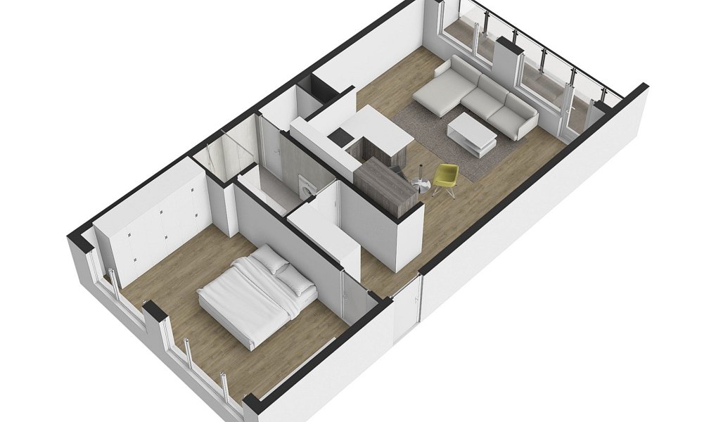 Pronájem bytu 2+kk 61 m², Praha – náhled fotky 2