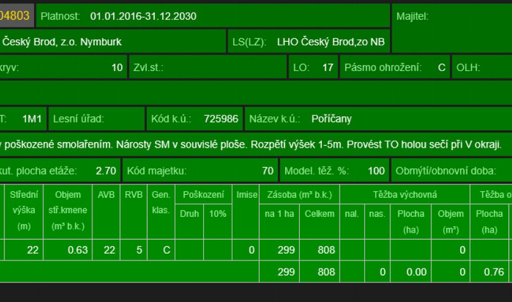 Prodej lesa 7 349 m², Třebestovice – náhled fotky 15