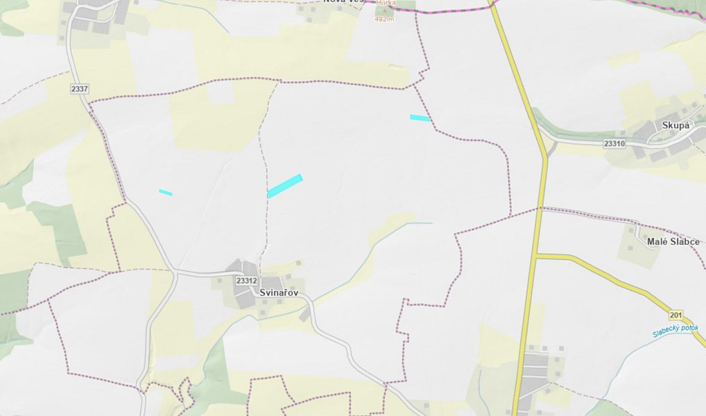 Prodej pole 11 553 m², Slabce – náhled fotky 3
