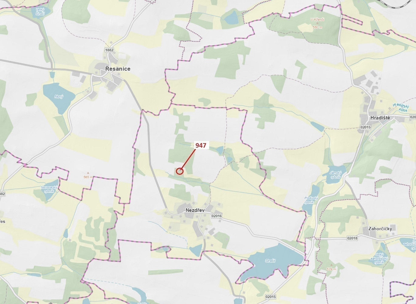 Dražba lesa 126 m²