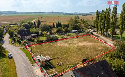 Prodej stavebního pozemku 1 965 m², Cehnice, okres Strakonice