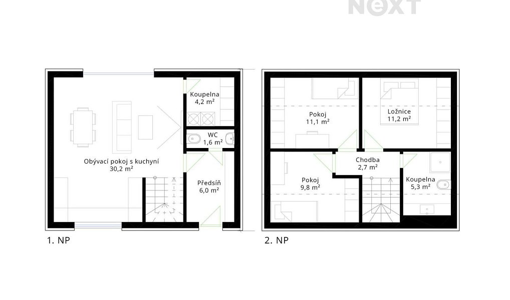 Prodej domu 87 m² s pozemkem 261 m², Borová – náhled fotky 13