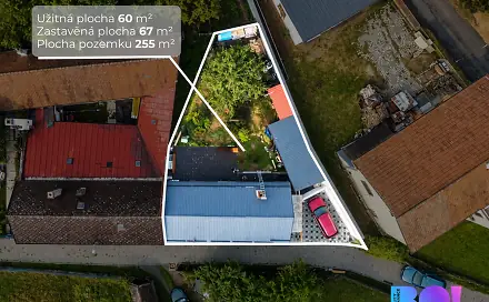 Prodej domu 60 m² s pozemkem 188 m², Dolní Újezd, okres Přerov