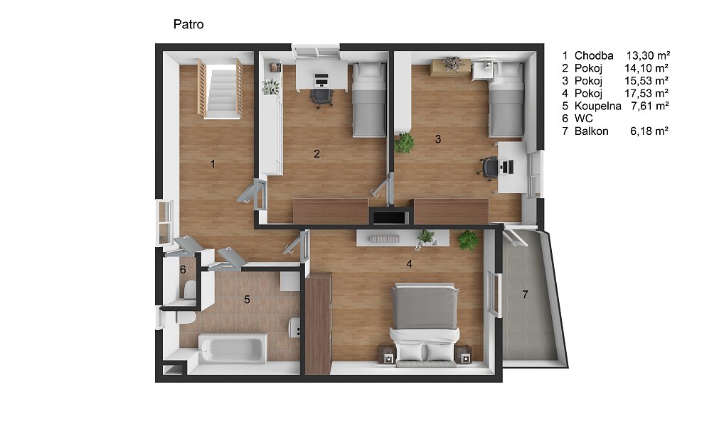 Prodej domu 162 m² s pozemkem 698 m², Kunčice nad Labem – náhled fotky 33