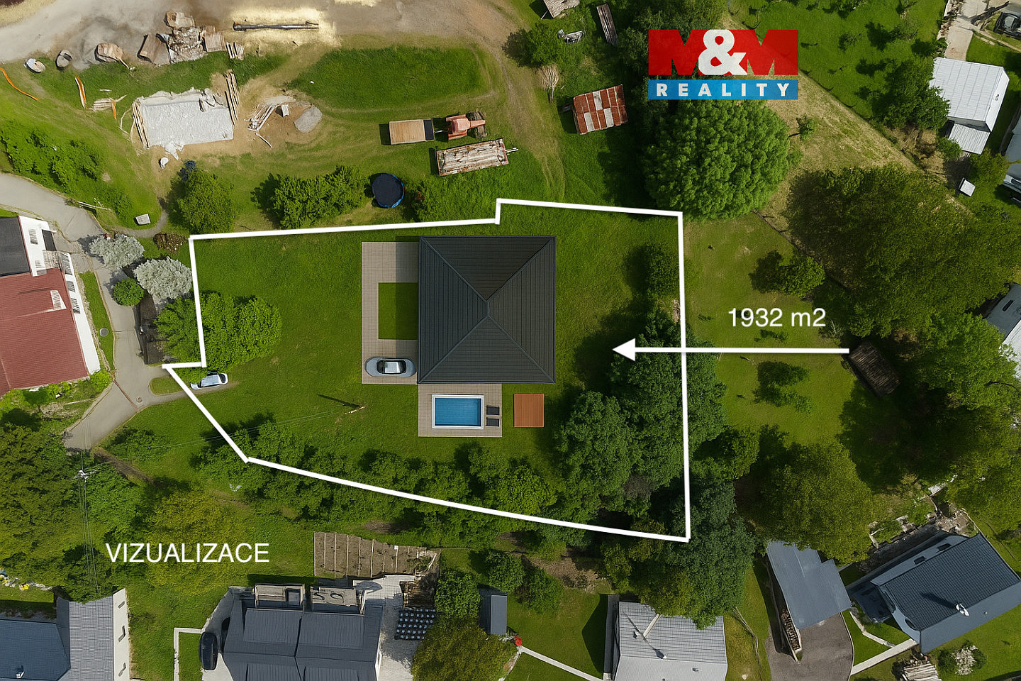 Prodej stavebního pozemku 1 932 m² – fotografie 4