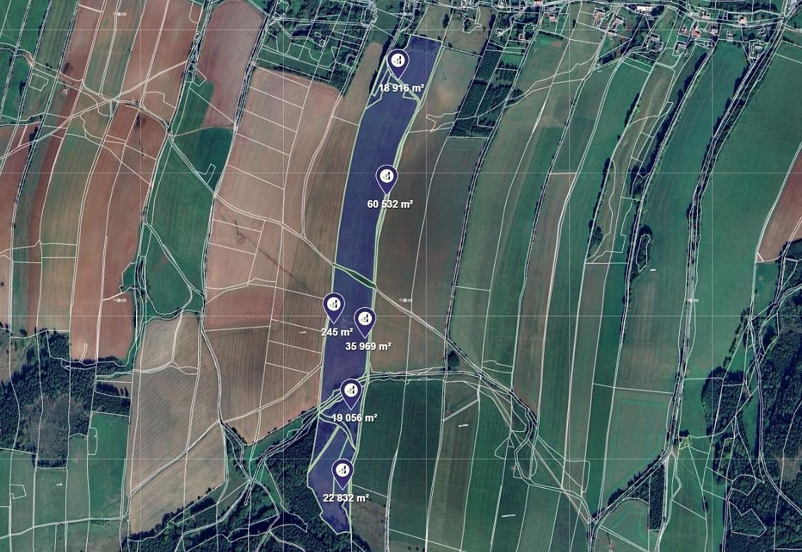 Prodej pole 39 388 m²