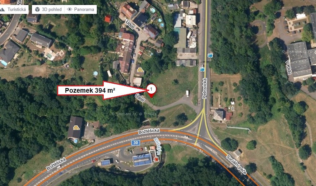 Prodej pozemku 394 m², Ústí nad Labem – náhled fotky 3