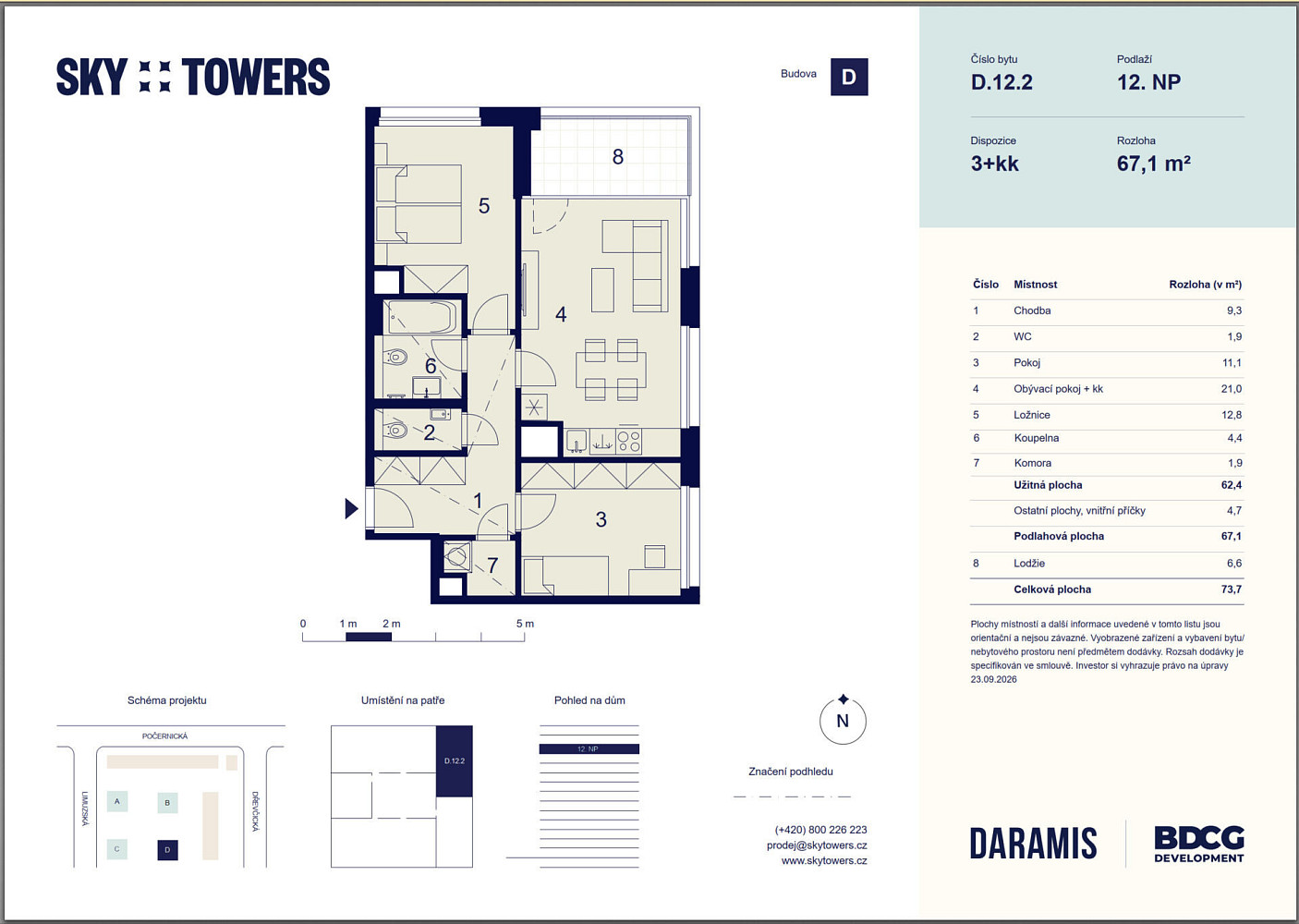 Prodej bytu 3+kk 62 m² – fotografie 4