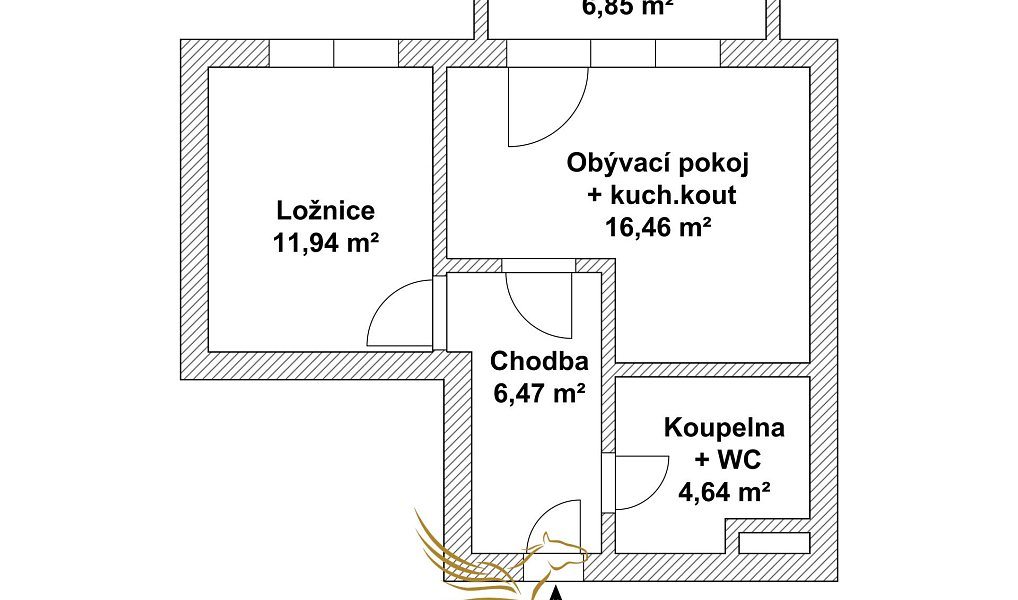 Prodej bytu 2+kk 48 m², Hustopeče – náhled fotky 11