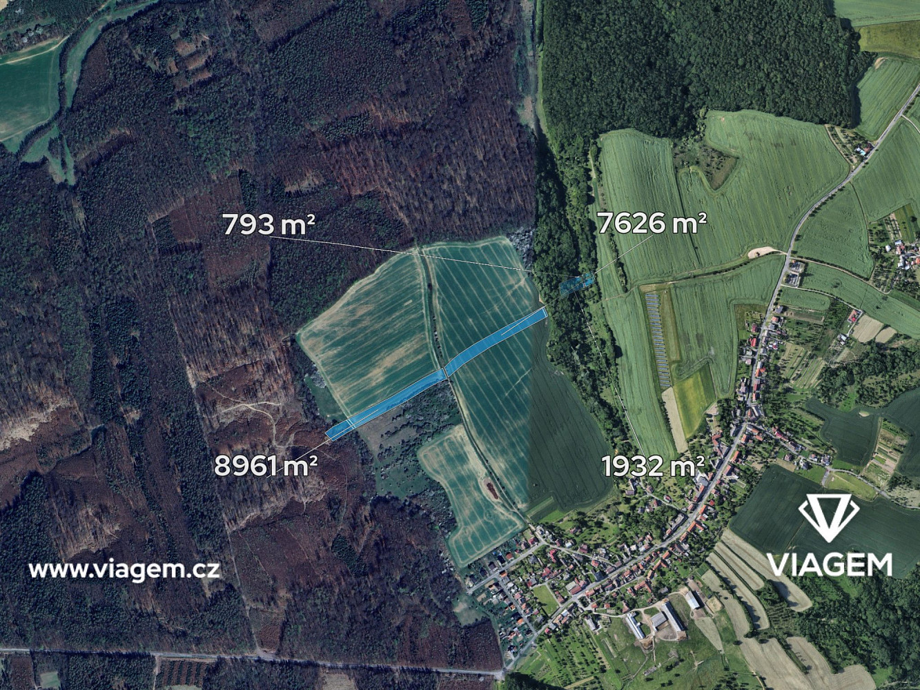 Prodej pole 2 233 m² – fotografie 2