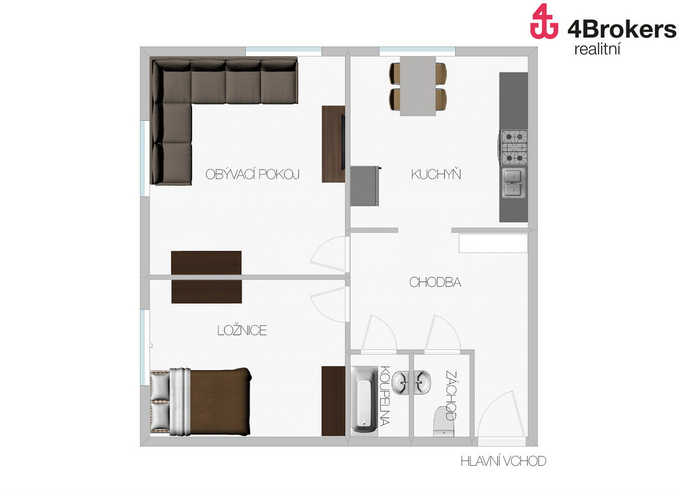 Prodej bytu 3+kk 52 m² – fotografie 3