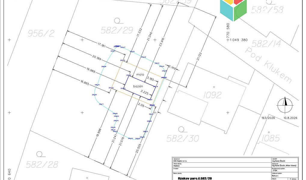 Prodej stavebního pozemku 1 390 m², Hýskov – náhled fotky 9