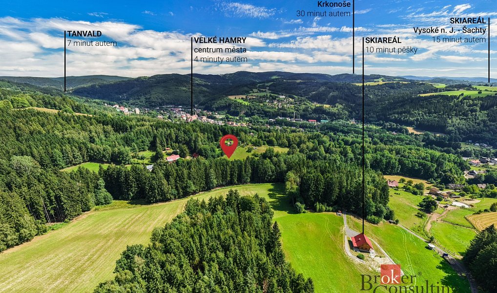 Prodej stavebního pozemku 7 018 m², Velké Hamry – náhled fotky 8