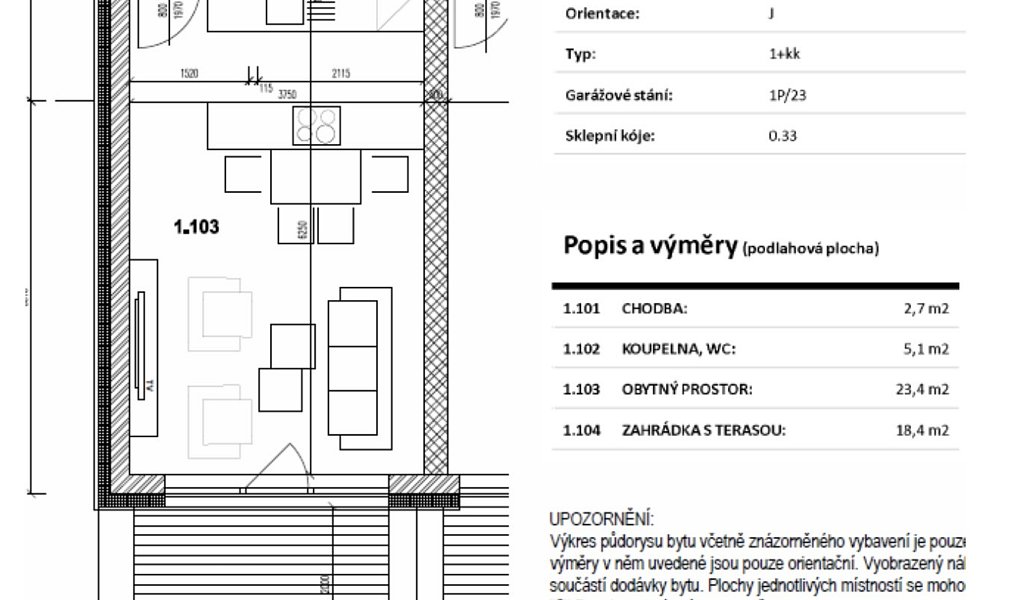 Prodej bytu 1+kk 31 m², Slavkov u Brna – náhled fotky 19