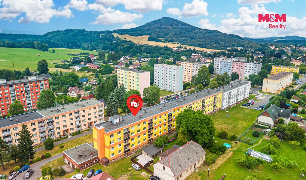 Prodej bytu 3+1 67 m², Sídliště, Cvikov – Cvikov II, okres Česká Lípa