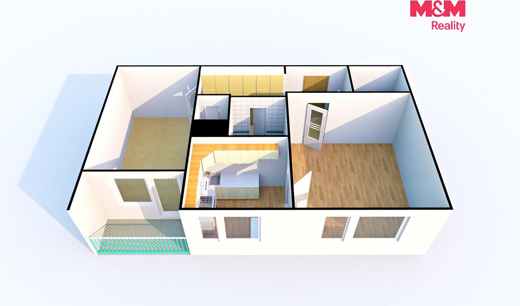Prodej bytu 2+1 52 m², Česká Lípa – náhled fotky 2