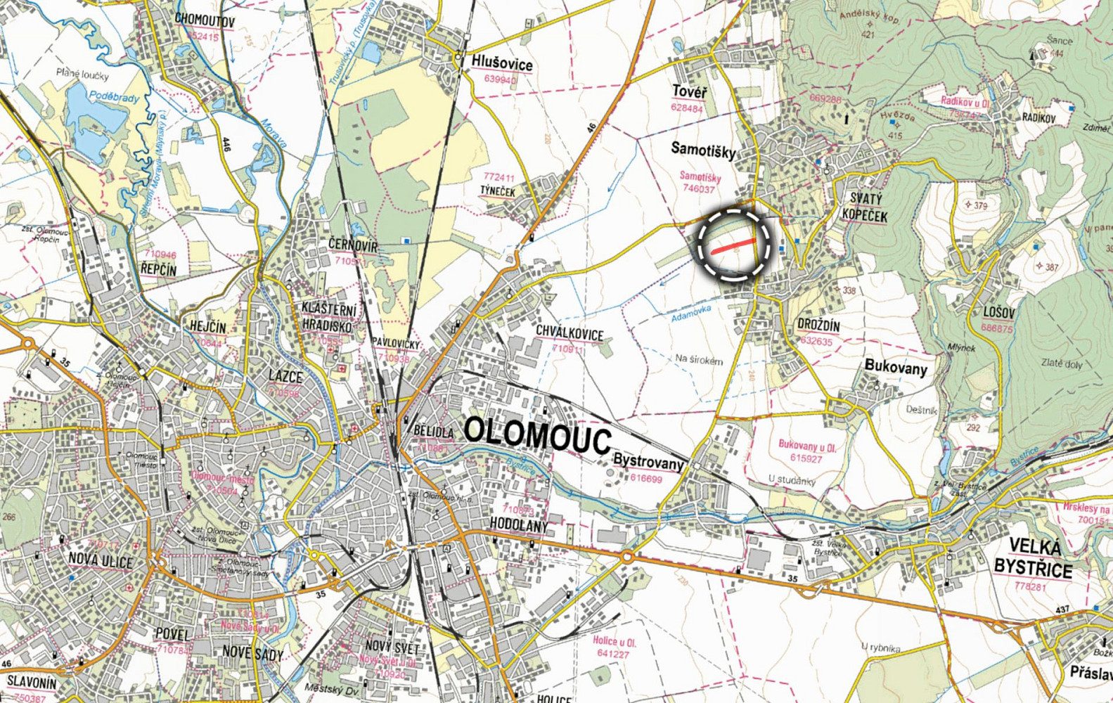Prodej pole 7 535 m² – pohled 3