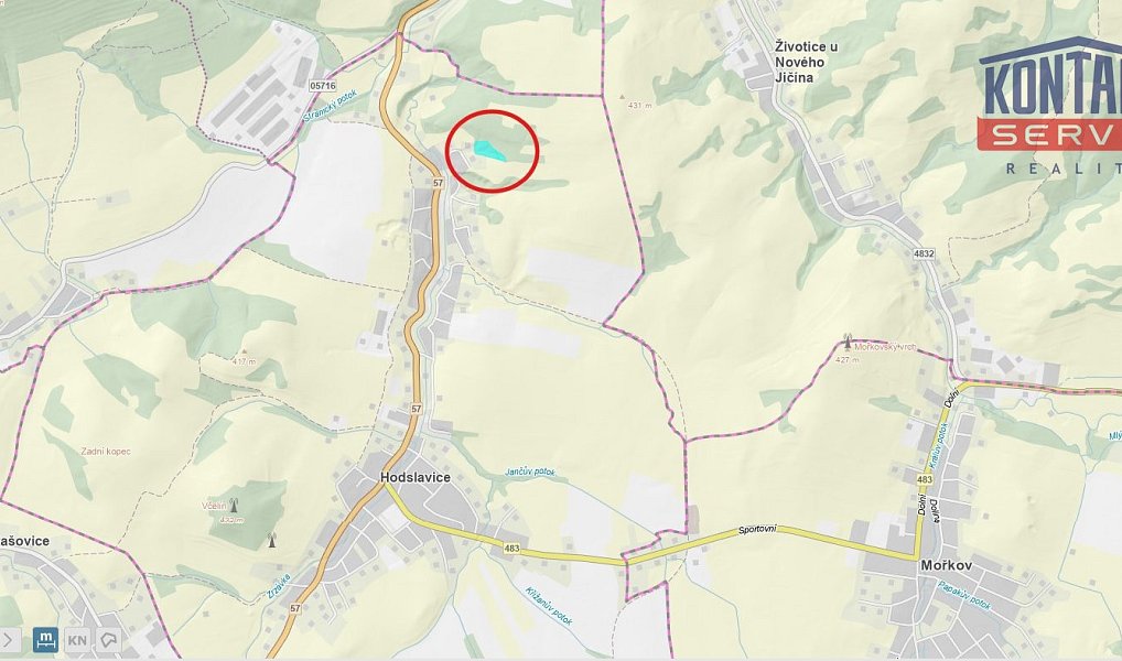 Prodej lesa 7 376 m², Hodslavice – náhled fotky 5