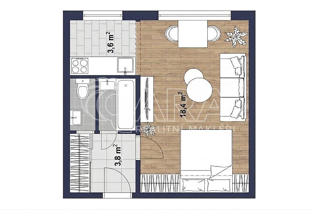 Prodej bytu 1+kk 31 m² – fotografie 5