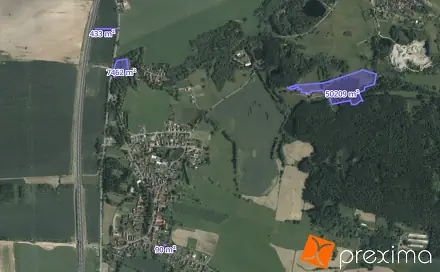 Prodej vodní plochy 829 m², Zalužany, okres Příbram