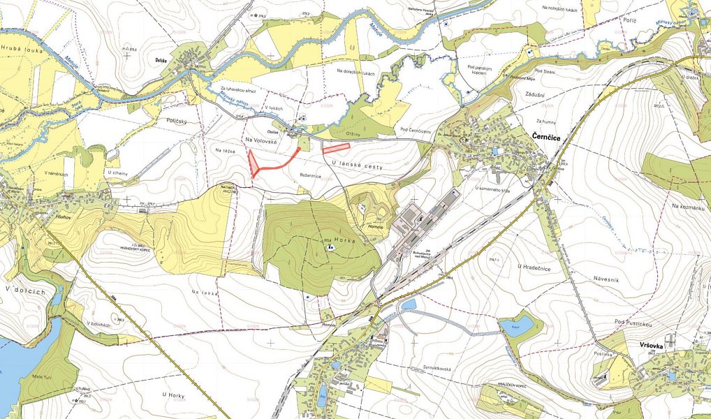 Prodej pole 6 008 m², Černčice – náhled fotky 2