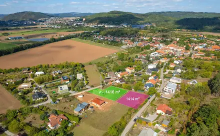 Prodej stavebního pozemku 1 416 m², Lesní, Hradčany, okres Brno-venkov