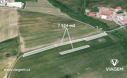 Prodej pole 858 m², Újezd, okres Zlín