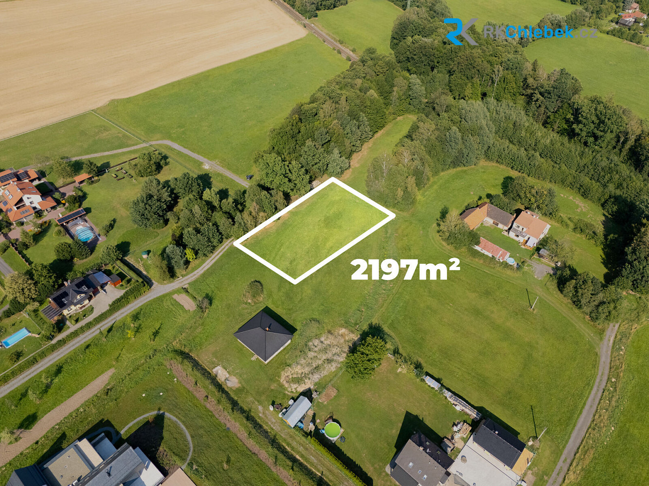 Prodej stavebního pozemku 2 197 m² – fotografie 4