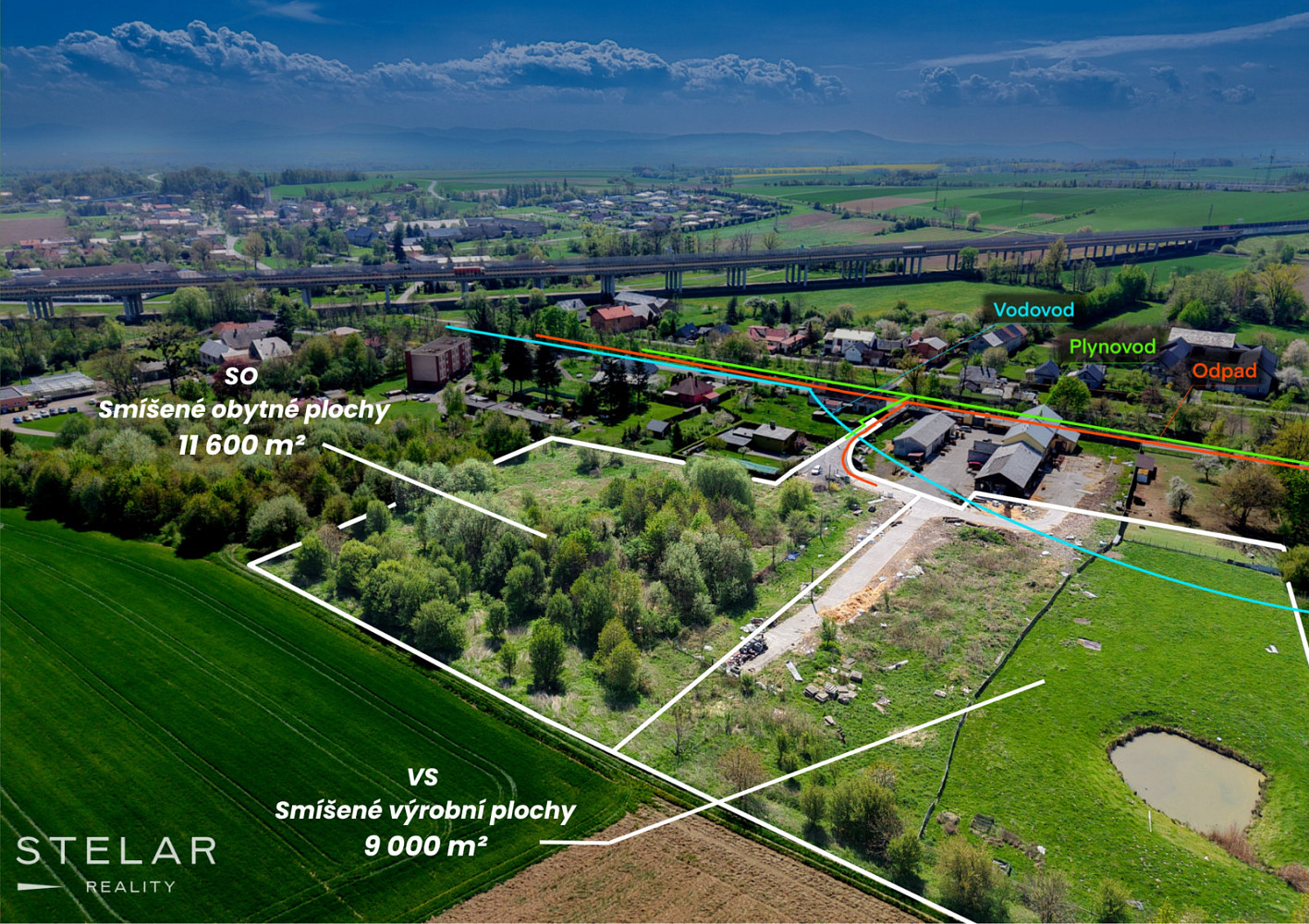 Prodej stavebního pozemku 22 000 m² – fotografie 3