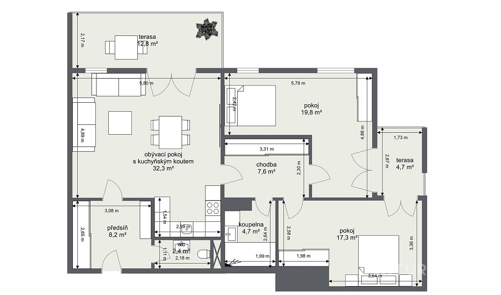 Prodej bytu 3+kk 96 m², Praha – náhled fotky 20