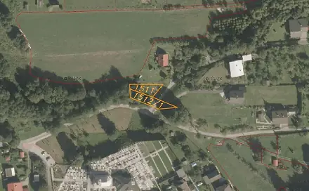 Dražba louky 446 m², Hrádek
