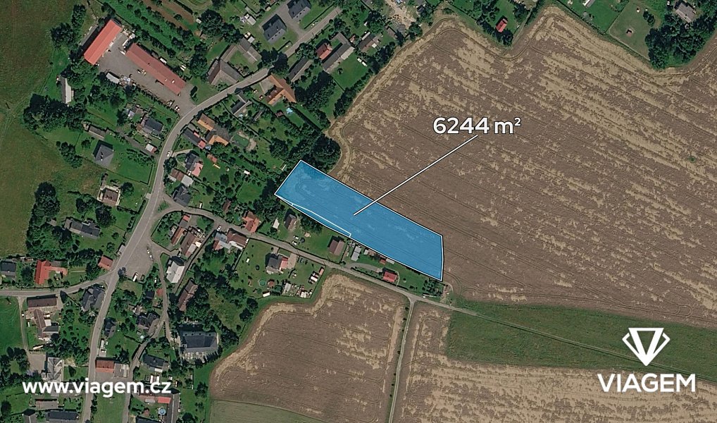 Prodej stavebního pozemku 2 081 m², Nové Lublice – náhled fotky 2