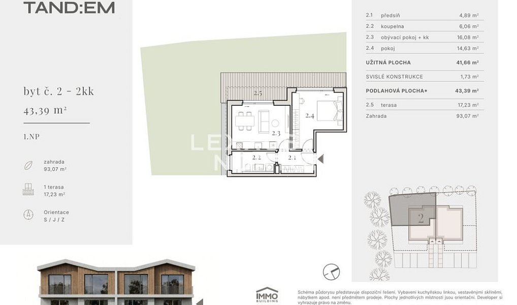 Prodej bytu 2+kk 42 m², Horoměřice – náhled fotky 6