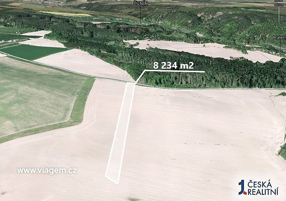 Prodej pole 2 744 m² – pohled 2