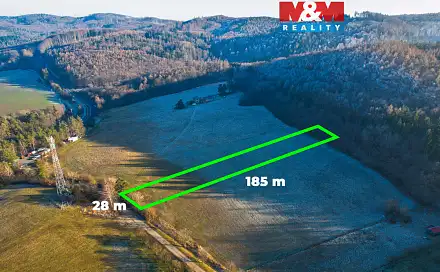 Prodej stavebního pozemku 4 460 m², Střílky, okres Kroměříž