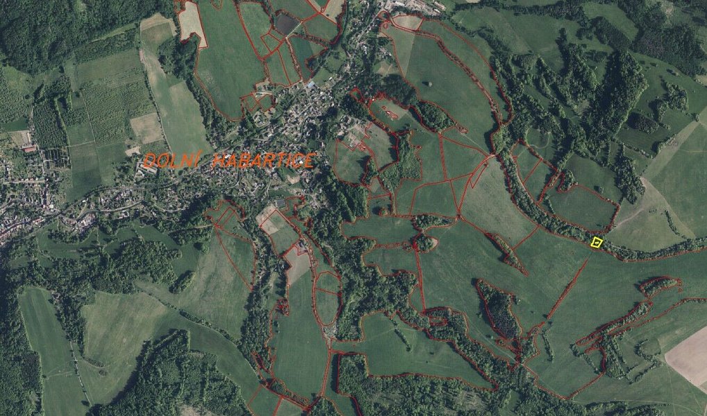 Prodej pole 1 734 m², Dolní Habartice – náhled fotky 2