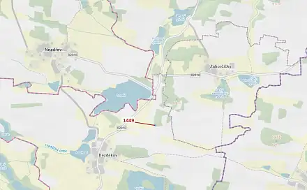 Dražba lesa 638 m², Hradiště