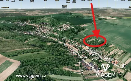 Prodej zahrady 856 m², Bošovice, okres Vyškov