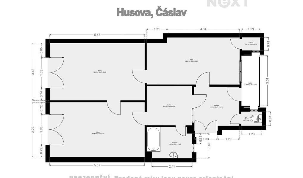 Prodej bytu 3+kk 78 m², Čáslav – náhled fotky 24
