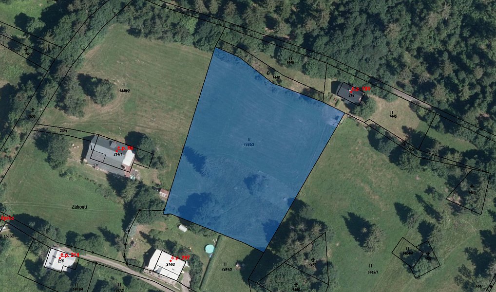 Prodej louky 6 544 m², Vítkovice – náhled fotky 3