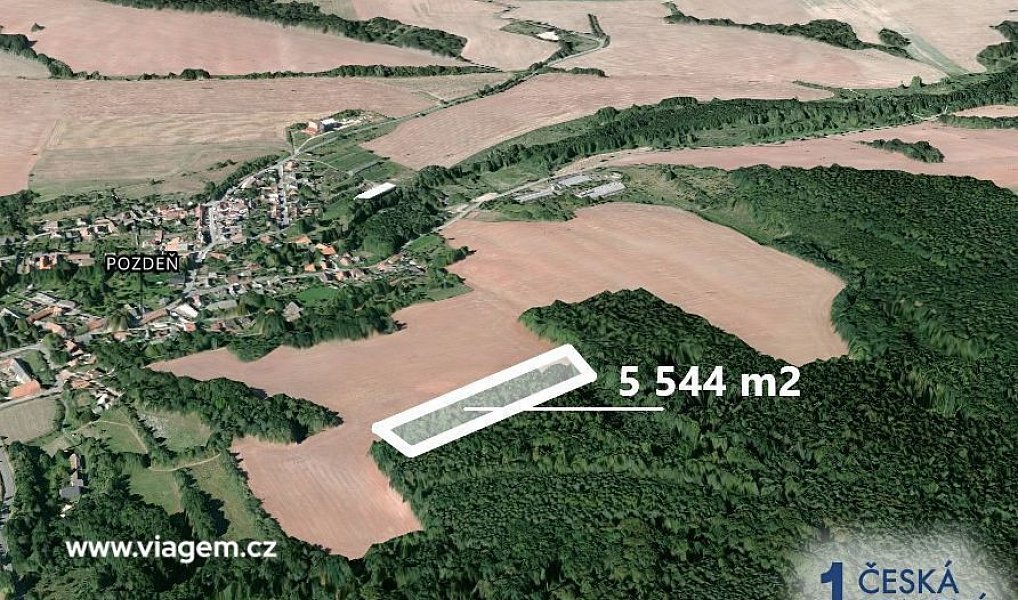 Prodej pole 4 004 m², Pozdeň – náhled fotky 2